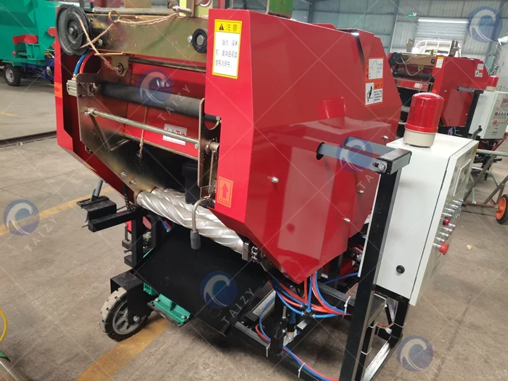 Silage baler and wrapper machine