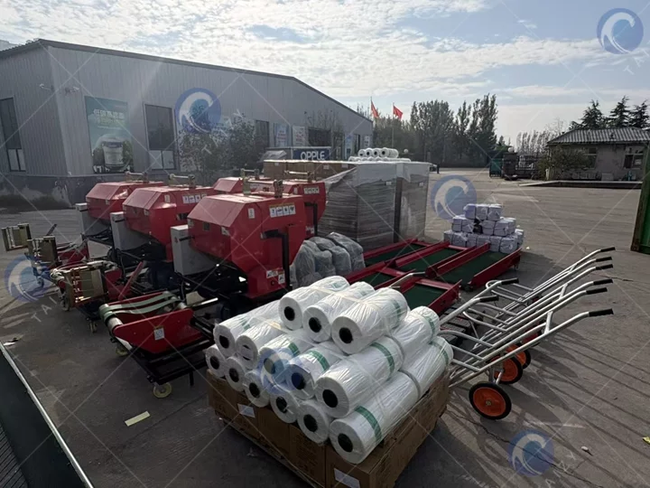 King Grass Baler Machine exported