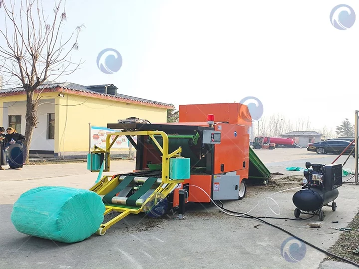 Dual film grass silage wrapping machine price