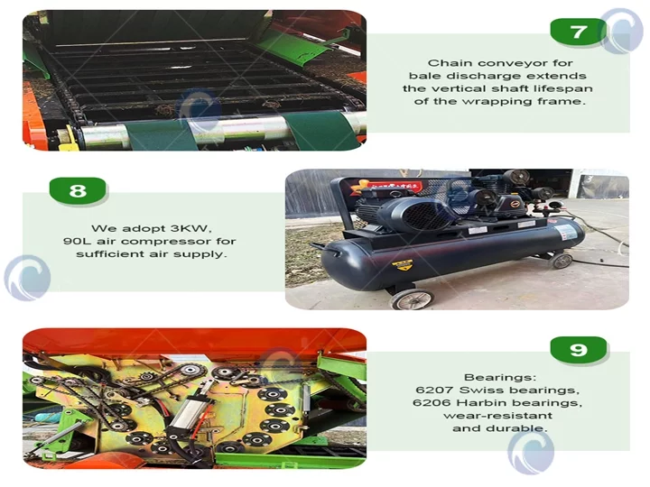 hay baler and wrapper