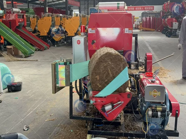 hay wrapping machine