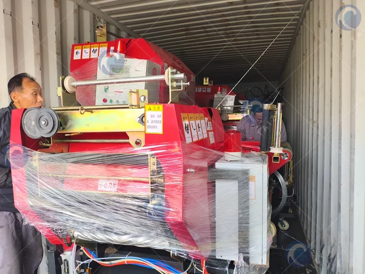 exported fodder baling machine