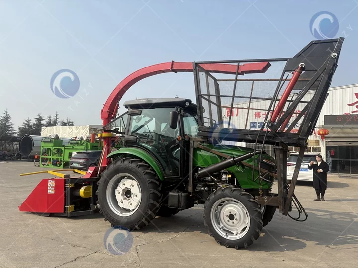 Tractor-Mounted Double-Disc Silage Harvester